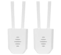 CLISPEED 2pcs Toilet Tank Cleaner Hanging Bracket - Removable White Plastic Holder 7.8" X 2.8" X 1.7" for Toilet Bowl Cleaning Tablets - Suitable for Home, Hotel, Apartment Bathroom Use