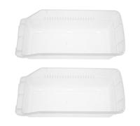 CLISPEED 2pcs Transfusion Organizer Case Stackable Storage Bins for Pills Dispenser Space-Saving Design Efficient Categorization White Plastic for Clinics Work Trips