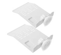 CLISPEED 2pcs Turtle Basking Platform Floating Climbing Platform Adjustable Angle Plastic White for Turtle Tank Aquarium Reptiles Horned Frog