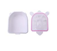 CLISPEED 2pcs Two Layer Manicure Bowls Nail Care Bowls Plastic Soak Tray for Artificial Nail Removal Suitable for Professional Salon and DIY Manicure