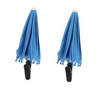 CLISPEED 2pcs Universal Clip-on Phone Umbrella Holder for Smartphone with Metal and Cloth Double Layer Material, Flexible Handle and Clip Base, Enhances Visibility and Provides Sun