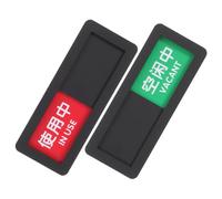 CLISPEED 2pcs Vacant Occupied Door Signs Acrylic Sliding Privacy Indicator for Bathroom Office Toilet with Bright Visible Text