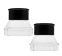 CLISPEED 2Pcs Viewer Magnifier Box for Outdoor Bug Catcher Tool Plastic Container for Observing Live Flowers Leaves and Small Objects
