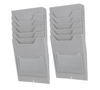CLISPEED 2pcs Wall Mount Business Card Holder Small Card Organizer for Office Attendance for Efficient Id Badge