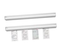 CLISPEED 2pcs Wall Mounted Order Holder for Restaurant Adhesive Ticket Rack Efficient Takeout Order Management for Kitchen and Office Use Optimizes Workflow and Saves Space