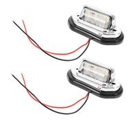 CLISPEED 2pcs Waterproof 6 LED Marine Navigation Signal Lights for Yacht and Port, Lightweight Abc Material Boat Tail Lights for Boating at Night