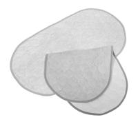 CLISPEED 2PCS Waterproof Reusable Diaper Changing Pads Gray Oval Portable Travel Nappy Mat Absorbent Washable Underpads for Newborns