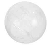 CLISPEED 2pcs White Plastic Hamster Exercise Balls for Small Pets, No Noise Rodent Activity Wheels to Prevent Boredom and Increase Movement, Hamster Cage Accessory for Indoors