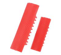 CLISPEED 2Pcs Wood Grain Texture Painting Tool Handheld Wood Graining Paint Tools for Wall Art DIY Enhancer for Artists Crafts Enthusiasts