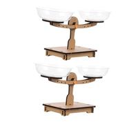 CLISPEED 2pcs Wooden Balance Scales Stem for Preschool Math Learning and Science Experiments Interactive DIY Educational Weighing Scale for Homeschool and Kindergarten