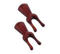 CLISPEED 2pcs Wooden Nose Scraper Face Acupoint Massager Handheld Nose Gua Sha Tool for Home Travel Use