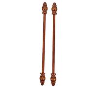 CLISPEED 2pcs Wooden Painting Hanging Rods Retro Design for Posters Prints Canvas Tapestry Natural Wood Scroll Bars for Home Wall Decoration