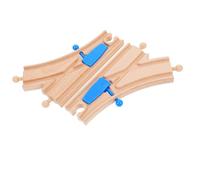 CLISPEED 2pcs Wooden Train Track Switch Connectors for Educational Play Compatible with Major Brands Enhance Motor Skills and Spatial Awareness Versatile Car Track Accessories