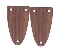 CLISPEED 2pcs Wooden Truss Rod Covers for Electric Guitar Semi Elliptical Shape Durable Musical Instrument Accessories for Maintenance and Sound Quality Stability