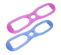 CLISPEED 2pcs Word Silicone Fitness Pull Rope Resistance Bands for Muscle Building Non-deformable Bodybuilding Tool Soft Comfortable Tensile Exercise Bands for Yoga Workout Blue and Purple