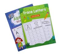 CLISPEED 2pcs Writing Practice Workbook Alphabet Handwriting Tracing for Upper Lowercase Letter Learning Fine Motor Skill Development Preschool Early Education Writing Practice