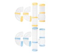 CLISPEED 2sets Hamster Tubes External DIY Tunnel for Hamster Cage Connector Play Rat Cage Accessories