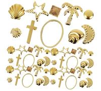 CLISPEED 3 Box Nail Alloy DIY Manicure Charms Crystal Ornaments Various Ocean Animal Patterns for Unique Nail Art Decoration and Easy Storage