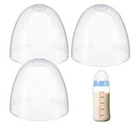 CLISPEED 3-Pack Baby Bottle Caps Replacement Lids for Feeding Bottles Compatible with Pigeon Leak-Proof Milk Lids for Home and Travel