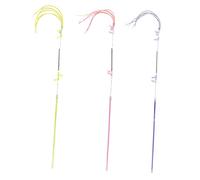 CLISPEED 3 Pcs Interactive Cat Teaser Sticks with Tassels Durable Spring Rods for Kitten Play and Stress Relief Aerobic Exercise for Indoor Cats Safe and