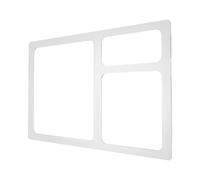 CLISPEED 3 Pocket Rectangular Acrylic Router Inlay Template 11.8x7.9 Valet Tray Router Template for Woodworking Crafts and Home Use