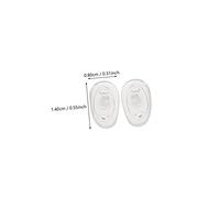 CLISPEED 30 Pairs Silicone Nose Pads for Glasses Replacement Non-slip Soft Comfortable Nose Pads for Eyeglasses Sunglasses Frames Support and Stability Pack