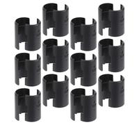 CLISPEED 30 Pairs Wire Shelving Lock Clips Plastic Post-Shelving Sleeves Abs Material Wedge Structure Black Not Easy to Deform Replace Lost Or Broken Shelf Clips for Shelf Storage