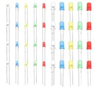 CLISPEED 300Pcs 3Mm 5Mm High Brightness LED Diodes Kit, Mini Single LED Lights for Crafts and Science Projects, Tiny Lamp Parts for DIY Electronics and Experiments