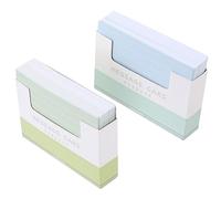 CLISPEED 300pcs Colored Blank Index Cards Lined DIY Graffiti Cards for Daily Use for Vocabulary Notes and Reminders Blue Green Each