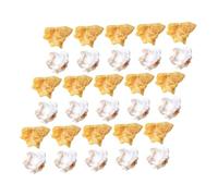 CLISPEED 30Pcs Artificial Popcorn Figurines Simulated Popcorn Props for Home Decoration Miniature Popcorn Models for Photography Parties Educational Use