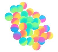 CLISPEED 30pcs Bouncy Plastic Balls Dual-color Floating Bounce Balls for Decompression Play Party Favors Treasure Chest Prizes and Birthday