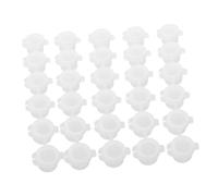 CLISPEED 30Pcs Empty Paint Cups Strips Storage Containers for Watercolor Pigments Cosmetics Lip Gloss Glitter Lightweight PE Material for Artists and Crafts