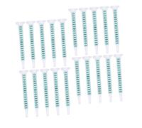 CLISPEED 30pcs Epoxy Nozzle Tube Static Mixer Tips for Ab Glue PP Material Adhesive Applicator with Node Design Efficient Two Part Resin Mixing for Precise Glue Dispensing