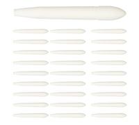 CLISPEED 30pcs Fine Point Nibs Oil Paint Pen Points White Fiber Replacement Pen Tips and Fine Craftsmanship for Arts and Crafts