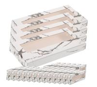 CLISPEED 30pcs Lash Tray Eyelash Organizer Case with Clear Cover Portable False Eyelash Storage Box for Keeping Fake Lashes Shaped and Neat Lightweight Makeup Accessory Holder