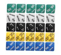 CLISPEED 30pcs Multi Sided Place Value Dice for Board Games Plastic Party Game Accessories with Smooth Finish Reusable and Portable Dice Playthings for Enhanced Gaming Experience