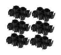 CLISPEED 30pcs Plastic Dustpan Accessories Double Pole Clip Broom to Dustpan Connector Clips for Secure Cleaning in Home Office and Commercial Use