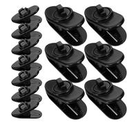 CLISPEED 30pcs Portable Lapel Microphone Clips Made of Sturdy Abs Material with Firm Mic Clamp, for Stage Performances and Ktv, Small Lapel Tie Clips for Secure Attachment