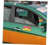 CLISPEED 30pcs Reminder Stickers for and Taxis Bright Adhesive Labels for Fastening Easy to Install Car Interior Accessories Safe Driving