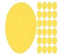 CLISPEED 30pcs Round Yellow Light Diffusing Film for LED Lamps and Downlights, Self-Adhesive Pet Warm Light Filter Sheets Easy Installation, for Kitchens and Parties