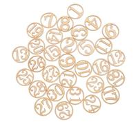 CLISPEED 31pcs Unfinished Wood Number Circles for DIY Crafts Paintable Hollow Wooden Cutouts Reusable Wood Shapes for Learning Home Decor Holiday Embellishments Creative Crafting Supplies