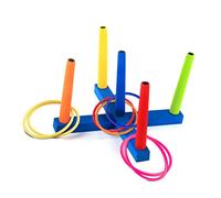 CLISPEED 32pcs Plastic Toss Rings Multicolor Throwing Game Props for Adults Outdoor Target Play for Hand Eye Coordination and Family Fun Random Color