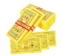 CLISPEED 350 Sheets Ancestor Ghost Money Paper for Burning Traditional Chinese Sacrificial Role Playing Bank Notes with Colorful Print Multi Purpose Funeral and Worship Supplies