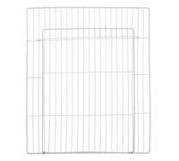 CLISPEED 35x45cm 2 Pack Cat Screen Door Panel Pet Cage Door Frame Replacement Dense Mesh Structure Iron Metal Wire Modular Design for Pet Enclosures