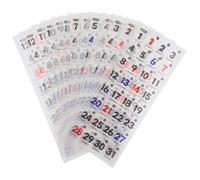 CLISPEED 365 Days Calendar Number Date Stickers Resistant to Fading Convenient and Practical Sturdy Washi Paper for Offices and Homes Suitable for Calendars and Notebooks