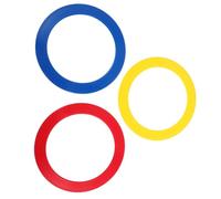 CLISPEED 3pcs Acrobatic Hand Juggling Rings Lightweight Circus Performance Props for Coordination Training and Skillful Throws Portable Ring Juggling Equipment for Circus Acts and Dexterity