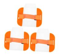 CLISPEED 3Pcs Adjustable Arm Badge Holders with Nylon Strap Security Id Card Sleeve for Emergency Workers and Volunteers Sun-Resistant Easy-Clean Armband Badge Holders for Visible License