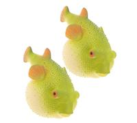 CLISPEED 3Pcs Adorable Squeeze for Cute Cartoon Sensory Realistic Soft Tpr Pufferfish for Anxiety Relief and Fun Play
