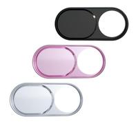 CLISPEED 3pcs Aluminium Alloy Camera Lens Privacy Covers for Phone and Laptop with Slide Protection, Anti-hacking Function, Thin Metal Protector for Secure Webcam Use