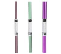 CLISPEED 3pcs Aluminum Nail C Curve Shaping Tubes Manicure Tools for Nail Art Easy to Clean and Sturdy Suitable for Beauty Salons and Salons